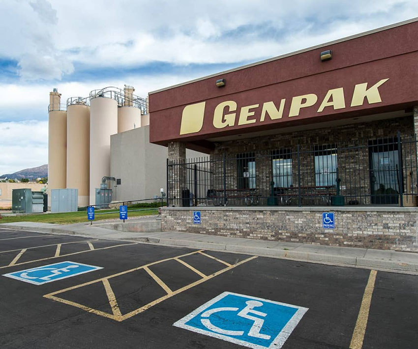 Exterior of Entrance to Genpak - Cedar City, Utah