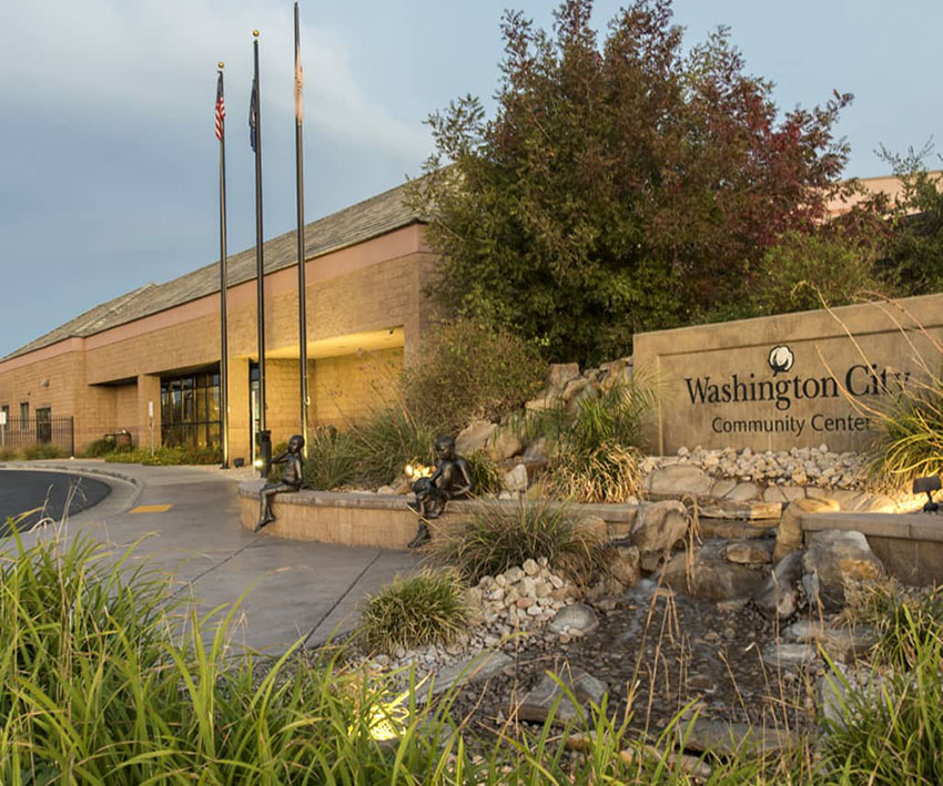 Washington City Community Center entrance