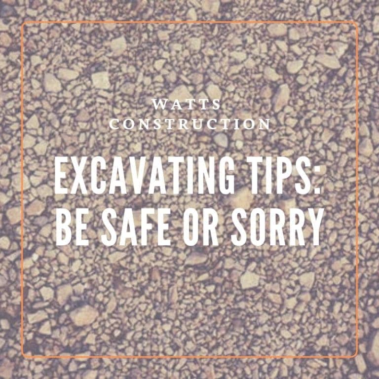 Excavating Tips: Be Safe or Sorry blog graphic