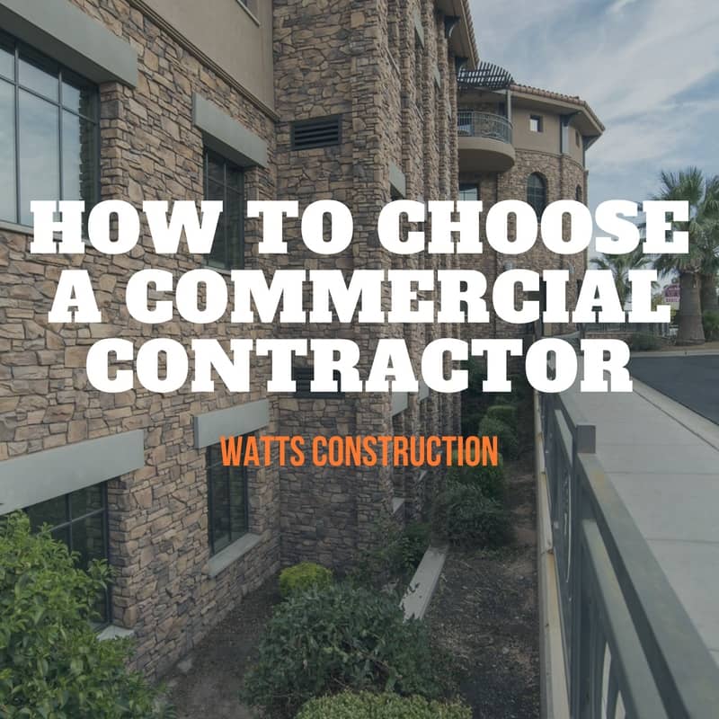 How To Choose A Commercial Contractor blog graphic