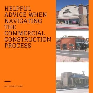 Advice for Commercial Construction Process blog graphic
