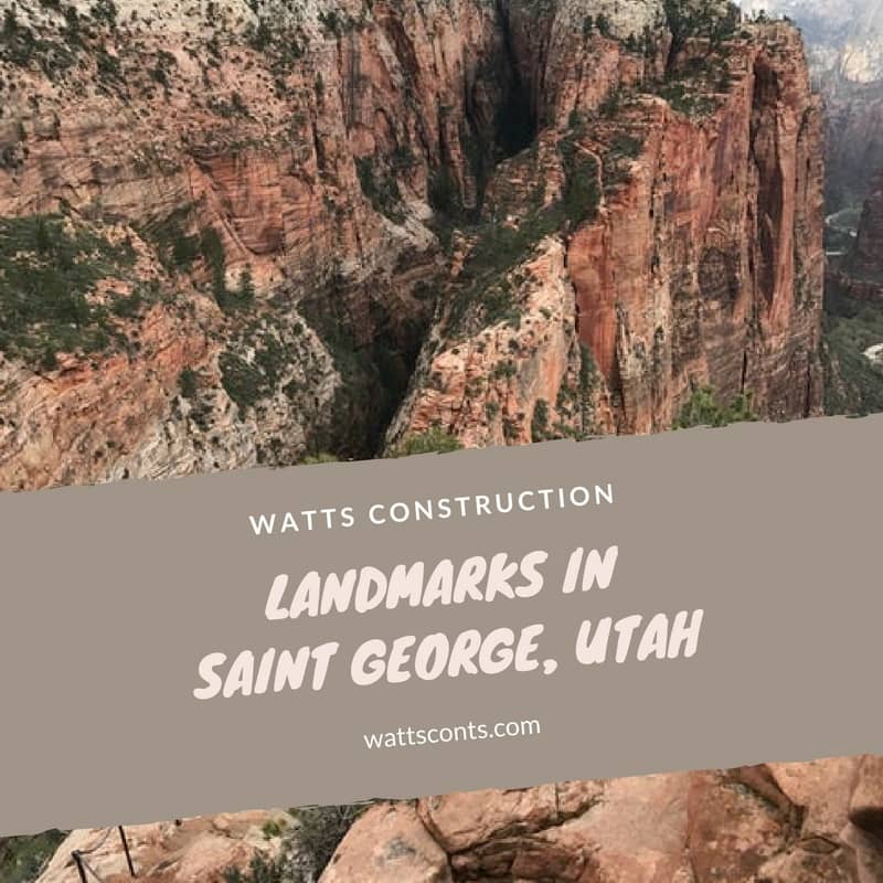 Landmarks in Saint George Utah blog graphic